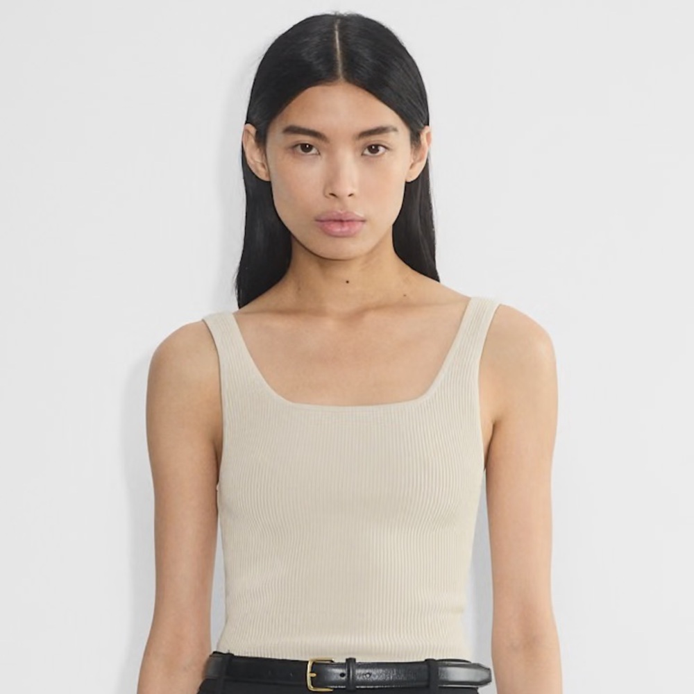 Aritzia Sculpt Knit Squareneck Tank